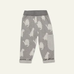 Grey Dinosaur Print Joggers