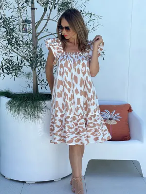 Happy Go Lucky Dress - Impasto Print