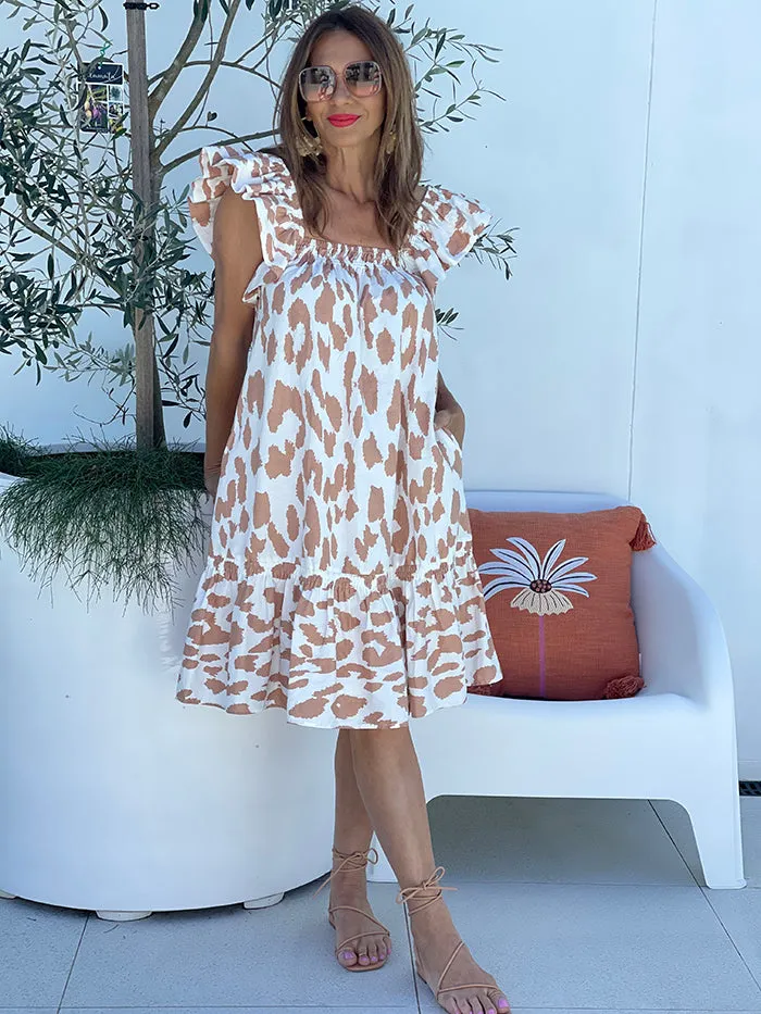 Happy Go Lucky Dress - Impasto Print