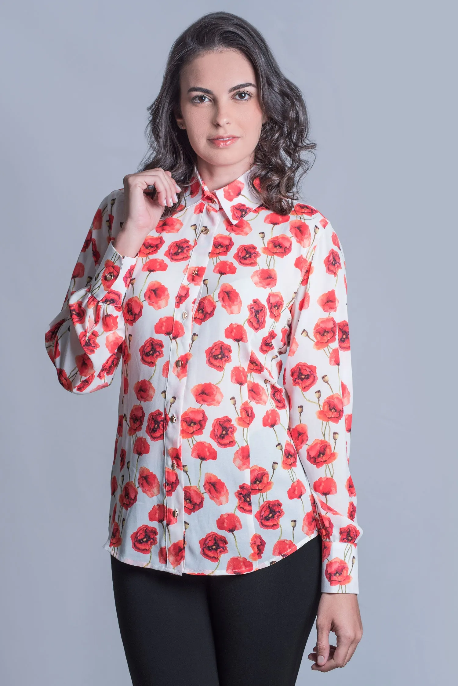 Hartwell Lia Ladies Shirt | Poppy