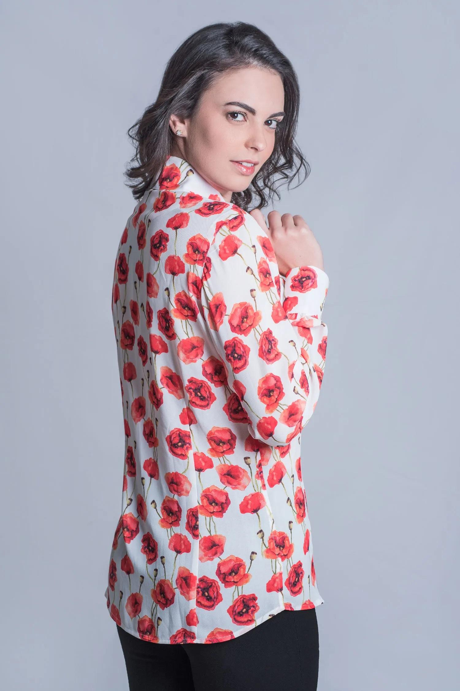 Hartwell Lia Ladies Shirt | Poppy