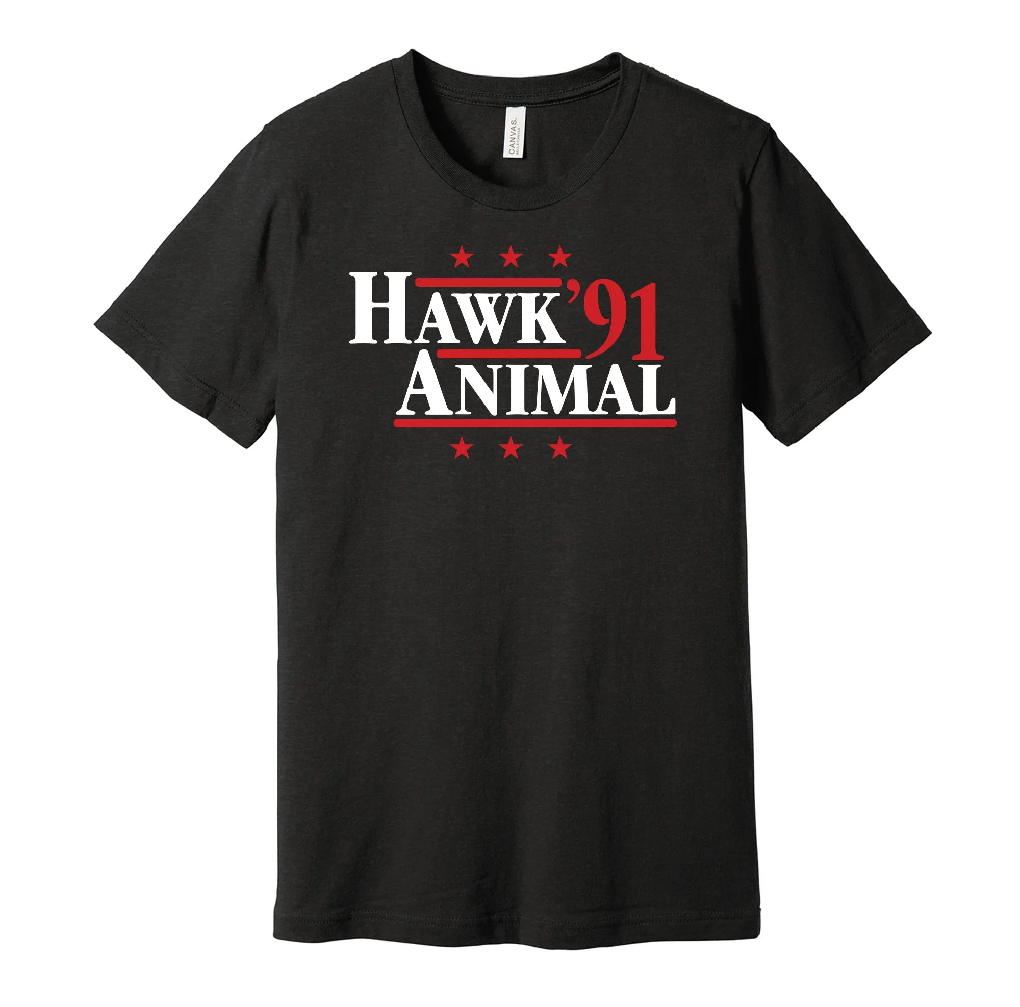 Hawk & Animal '91 - Wrestling Tag Team Legends Political Campaign Parody T-Shirt - Hyper Than Hype Shirts