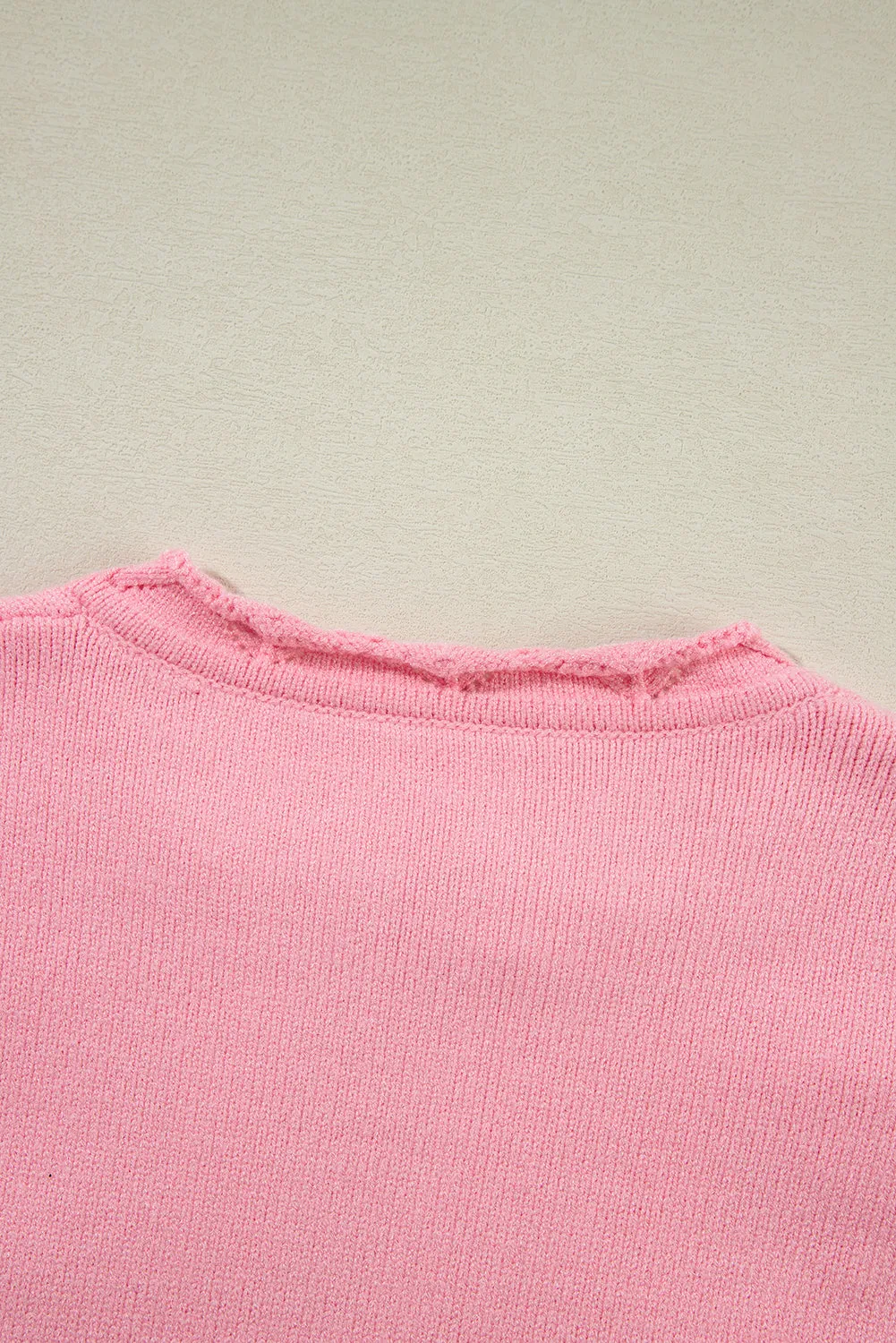 Hazel Blues® |  Daisy Notched Long Sleeve Sweater