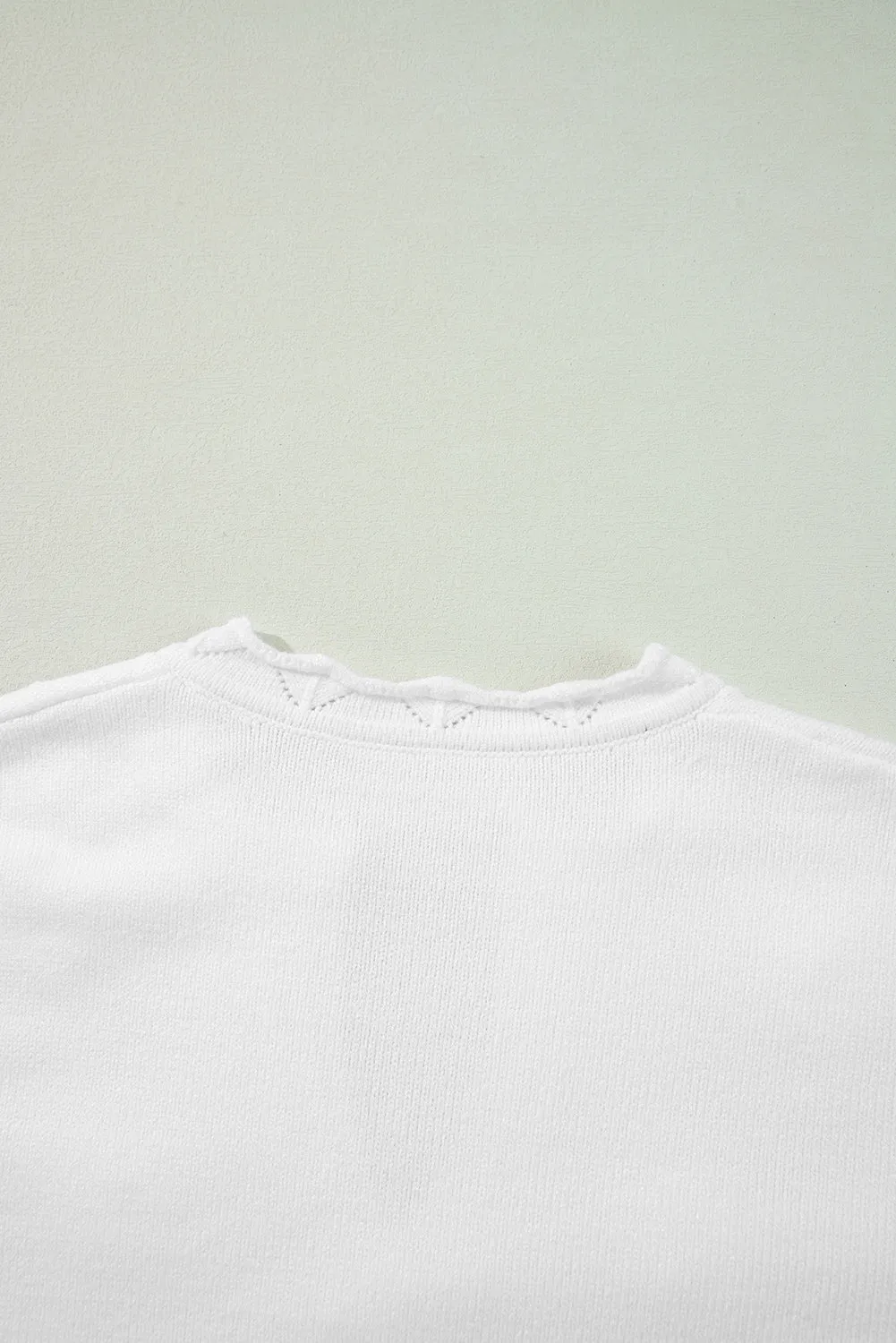 Hazel Blues® |  Daisy Notched Long Sleeve Sweater