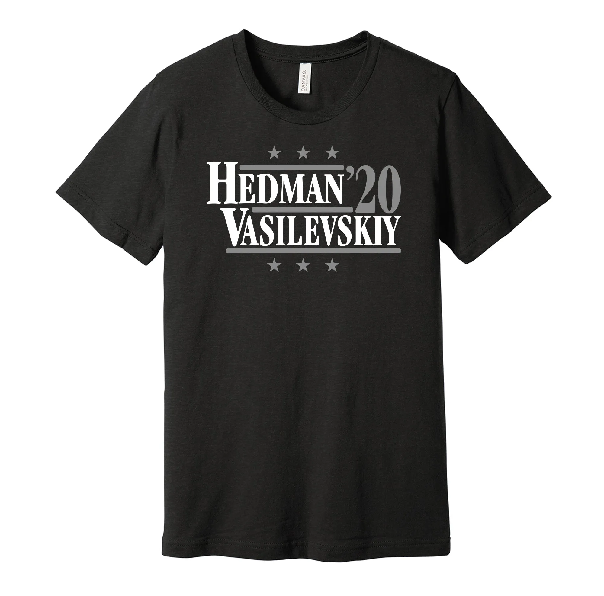 Hedman & Vasilevskiy '20 - Tampa Bay Hockey Political Campaign Parody T-Shirt - Hyper Than Hype Shirts