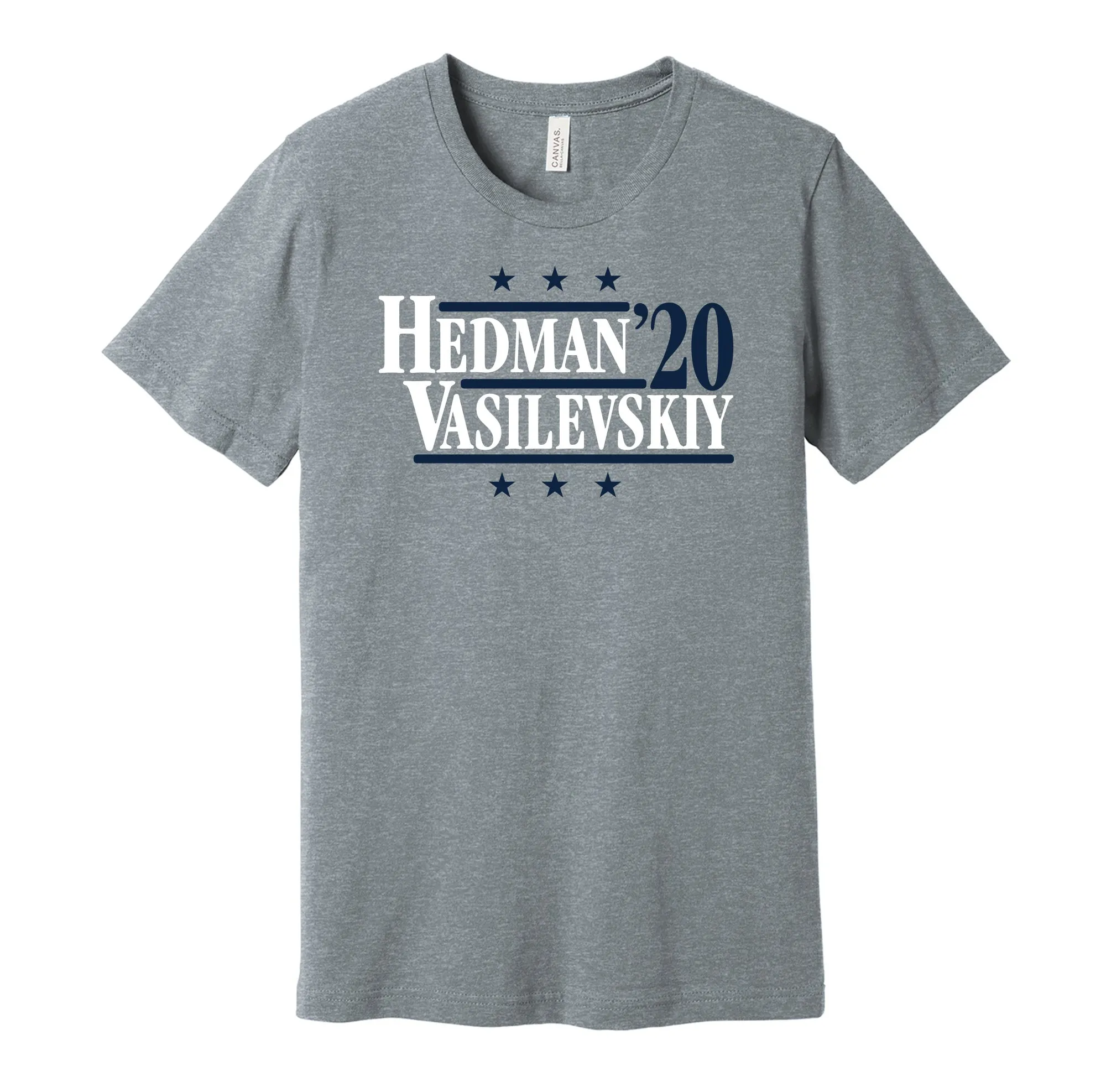 Hedman & Vasilevskiy '20 - Tampa Bay Hockey Political Campaign Parody T-Shirt - Hyper Than Hype Shirts