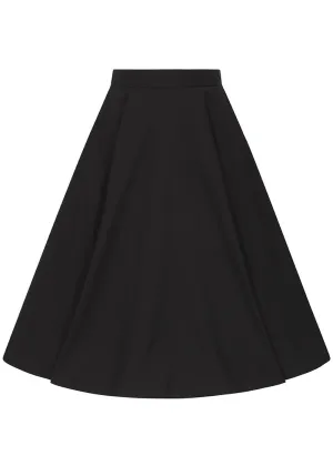Hell Bunny Abi 50's Swing Skirt Black