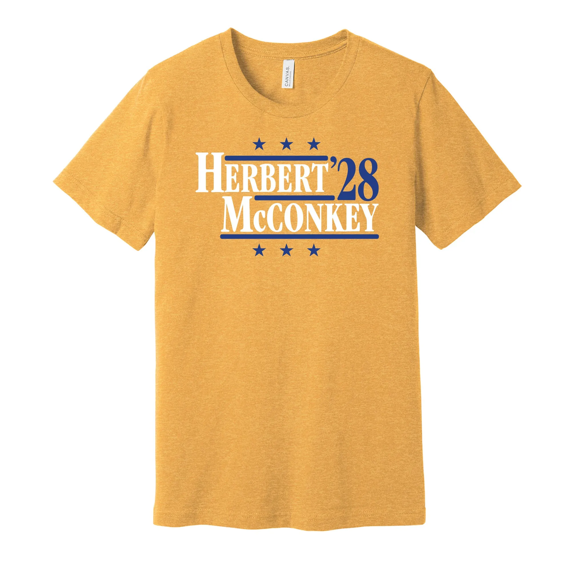 Herbert & McConkey '28 - Los Angeles Football Legends Political Campaign Parody T-Shirt - Hyper Than Hype Shirts