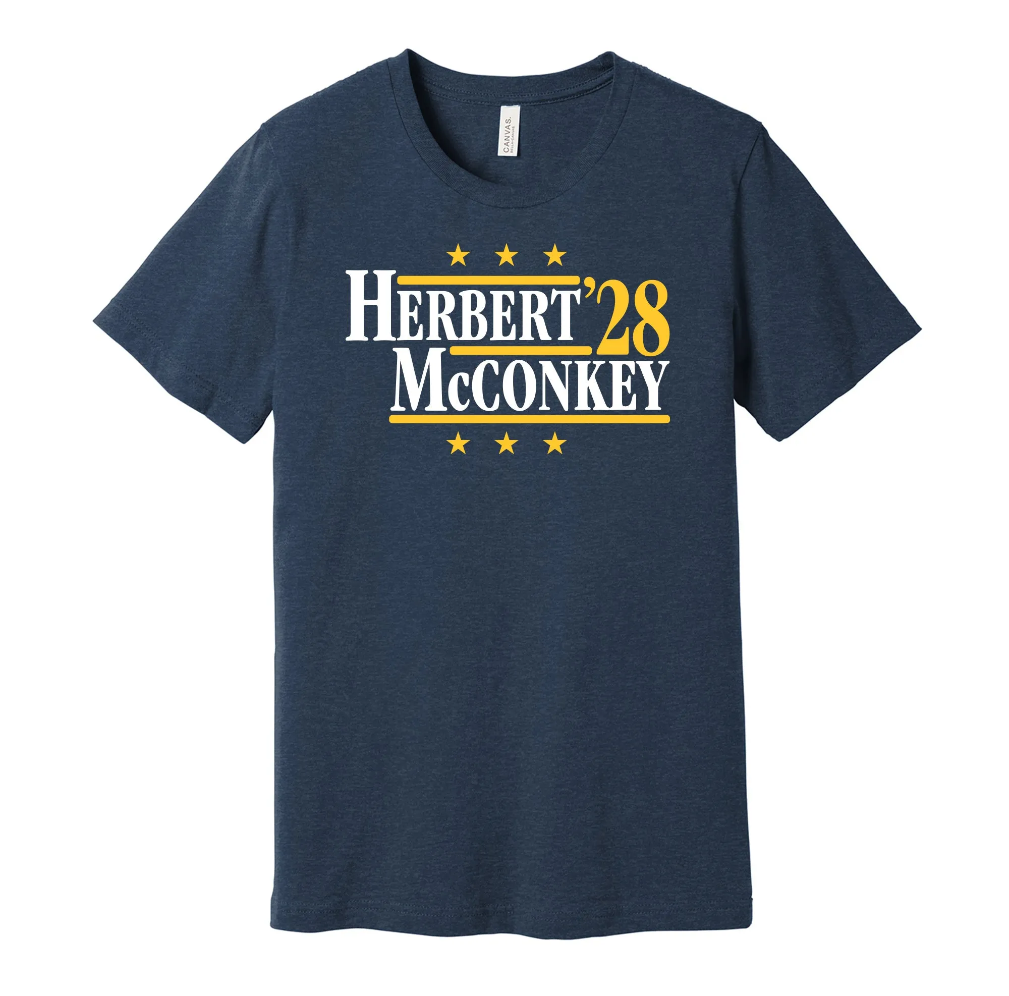 Herbert & McConkey '28 - Los Angeles Football Legends Political Campaign Parody T-Shirt - Hyper Than Hype Shirts