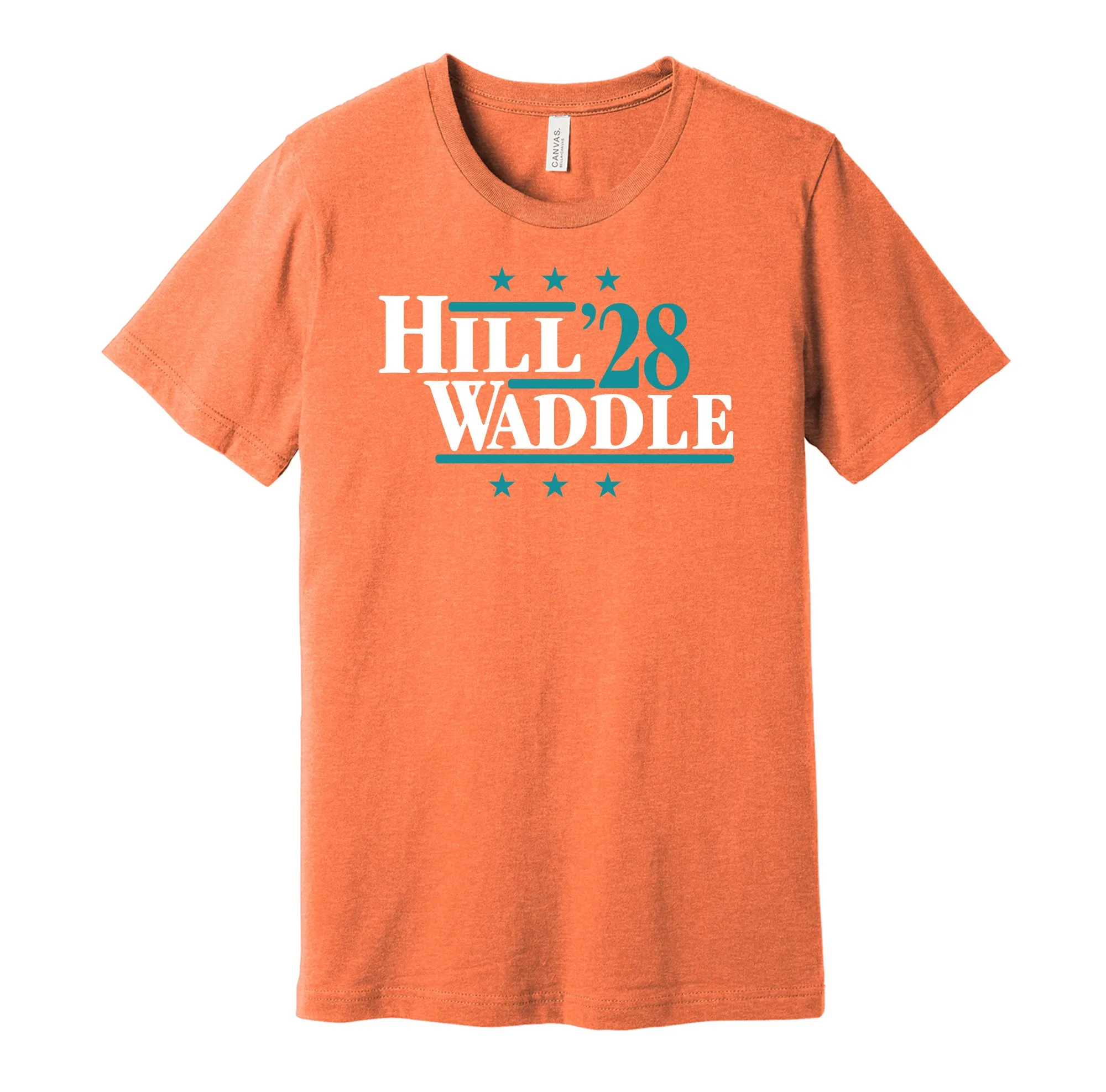 Hill & Waddle '28 - Miami Football Legends Political Campaign Parody T-Shirt - Hyper Than Hype Shirts