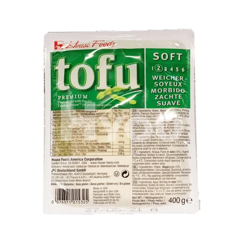 House Premium Tofu Soft Green 396g ~ House 特级嫩豆腐 绿 396g