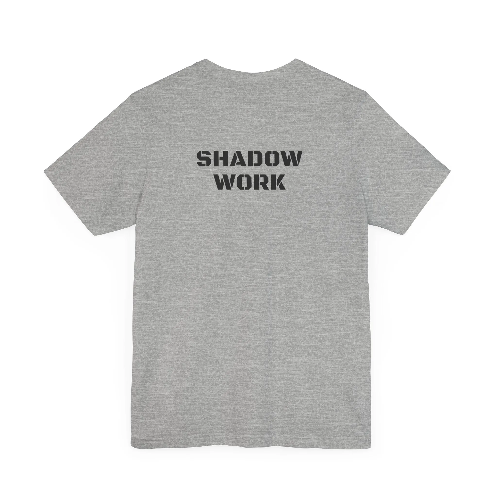Inspirational Gym Shirts for Men - Motivation for Your Workout - SHADOW WORK - Back