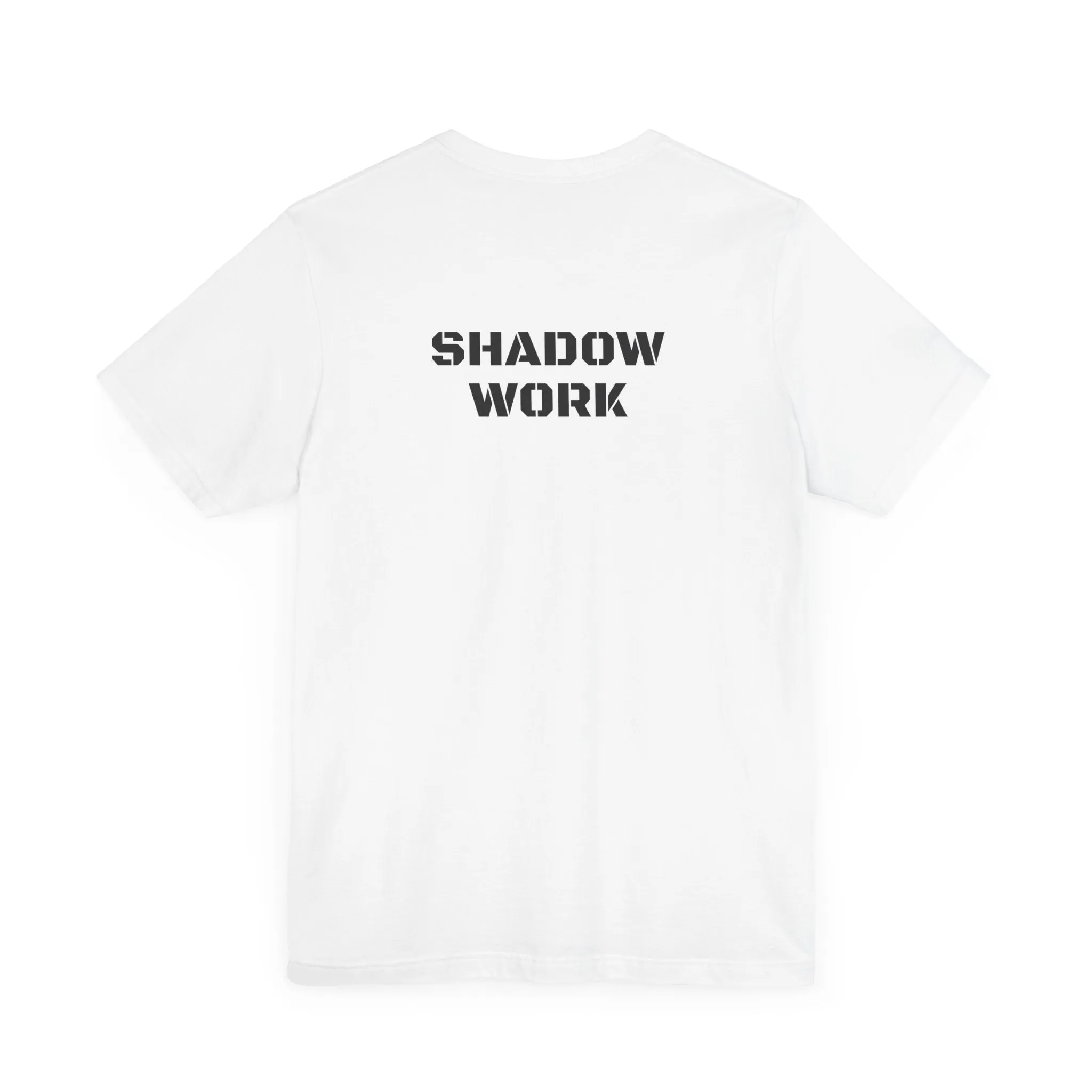 Inspirational Gym Shirts for Men - Motivation for Your Workout - SHADOW WORK - Back
