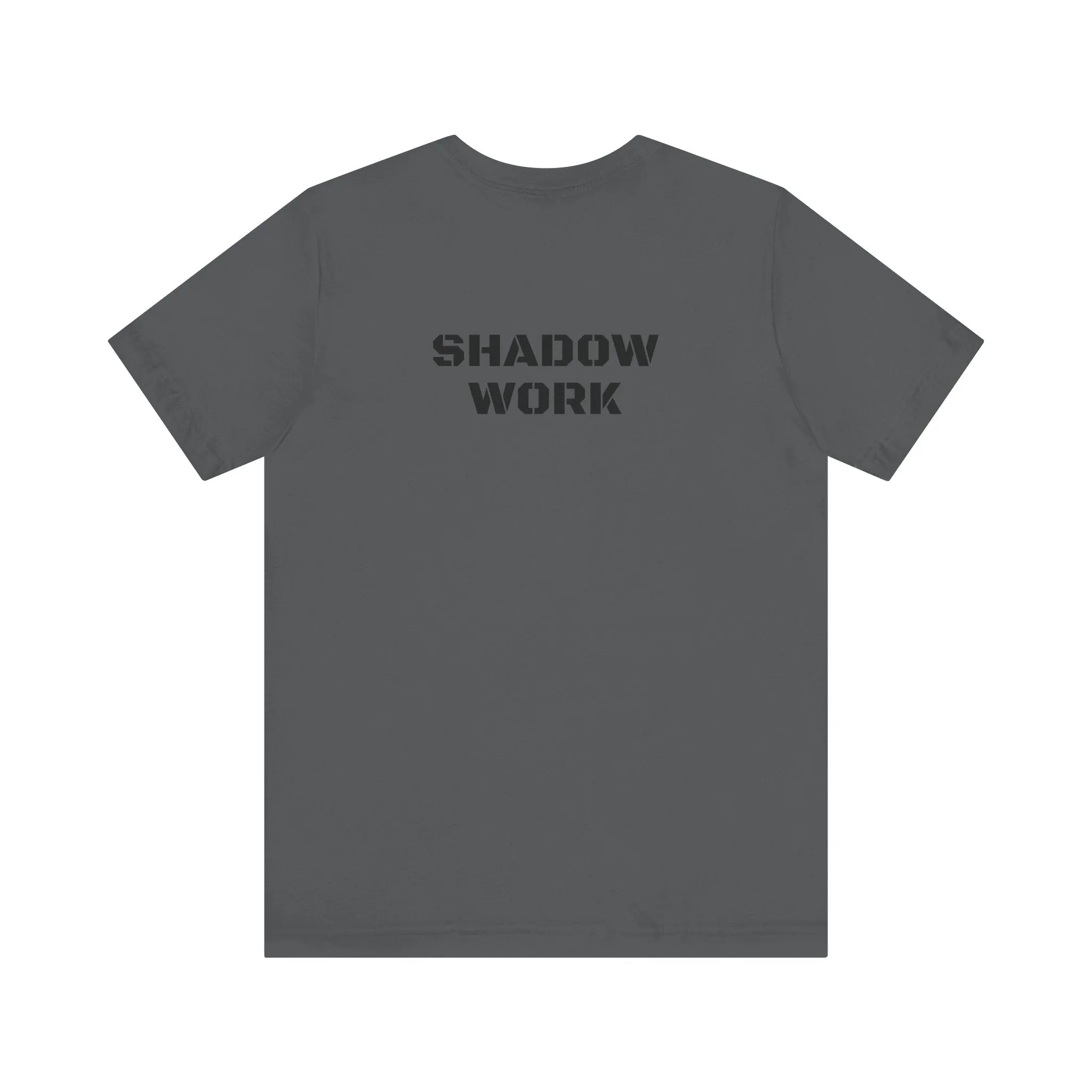 Inspirational Gym Shirts for Men - Motivation for Your Workout - SHADOW WORK - Back