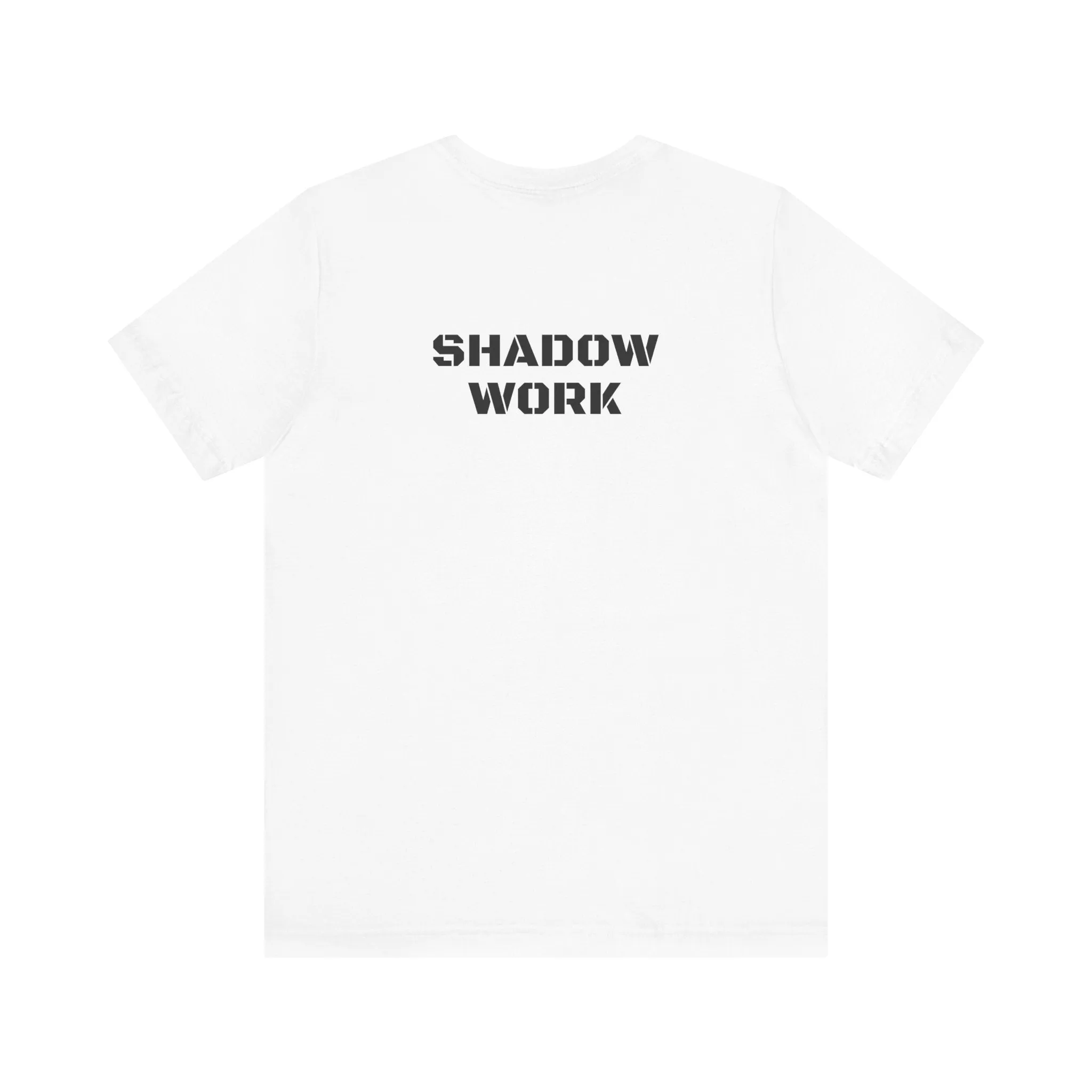 Inspirational Gym Shirts for Men - Motivation for Your Workout - SHADOW WORK - Back