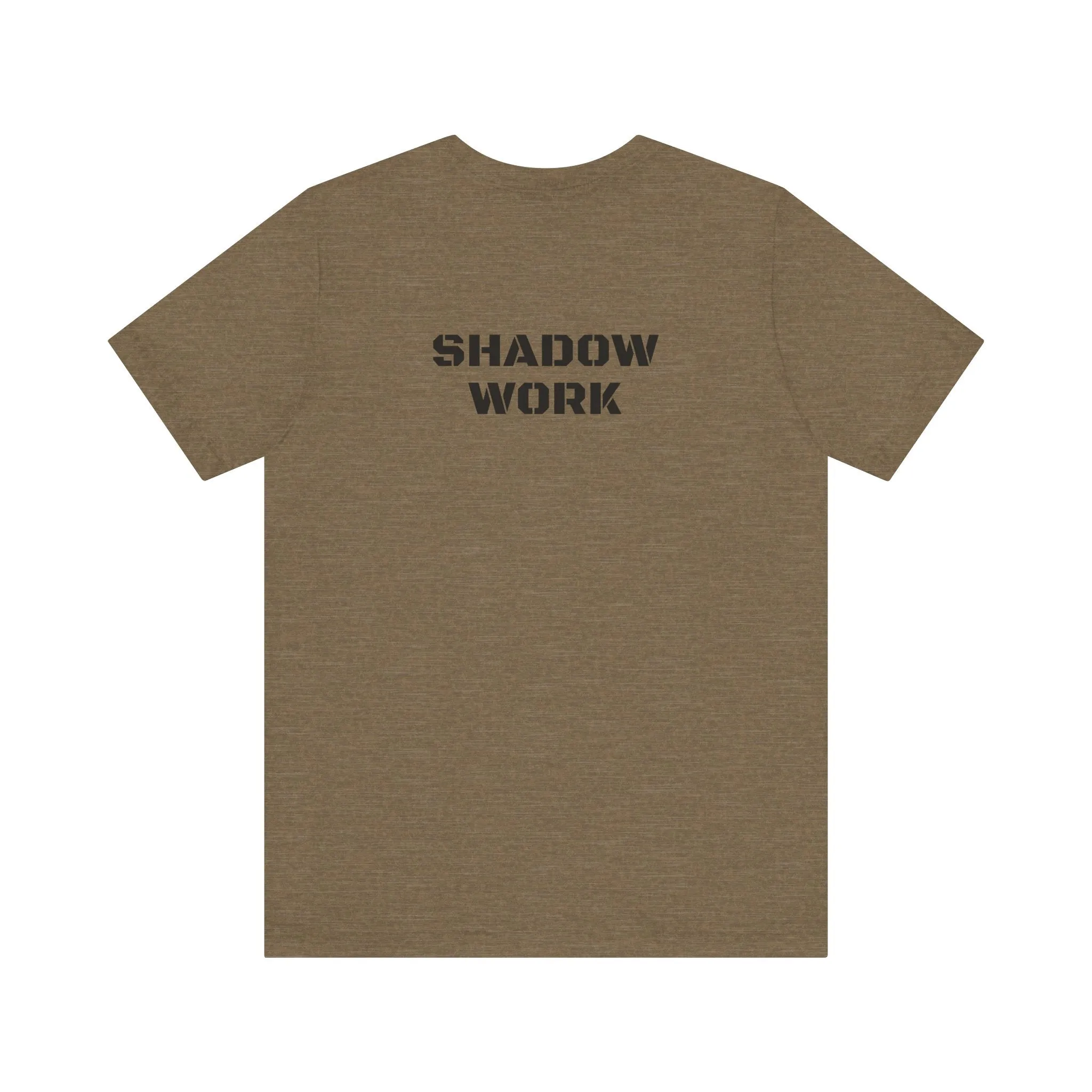 Inspirational Gym Shirts for Men - Motivation for Your Workout - SHADOW WORK - Back