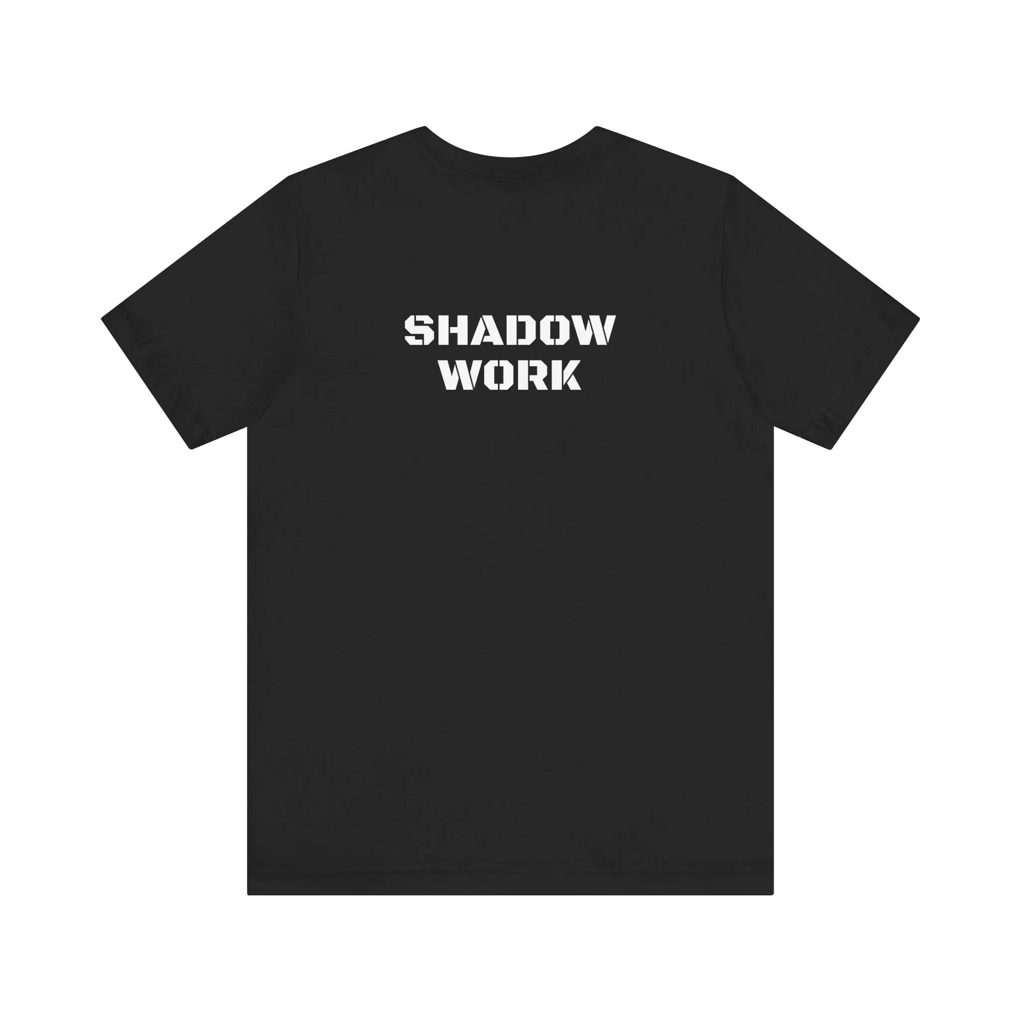 Inspirational Gym Shirts for Men - Motivation for Your Workout - SHADOW WORK - Back