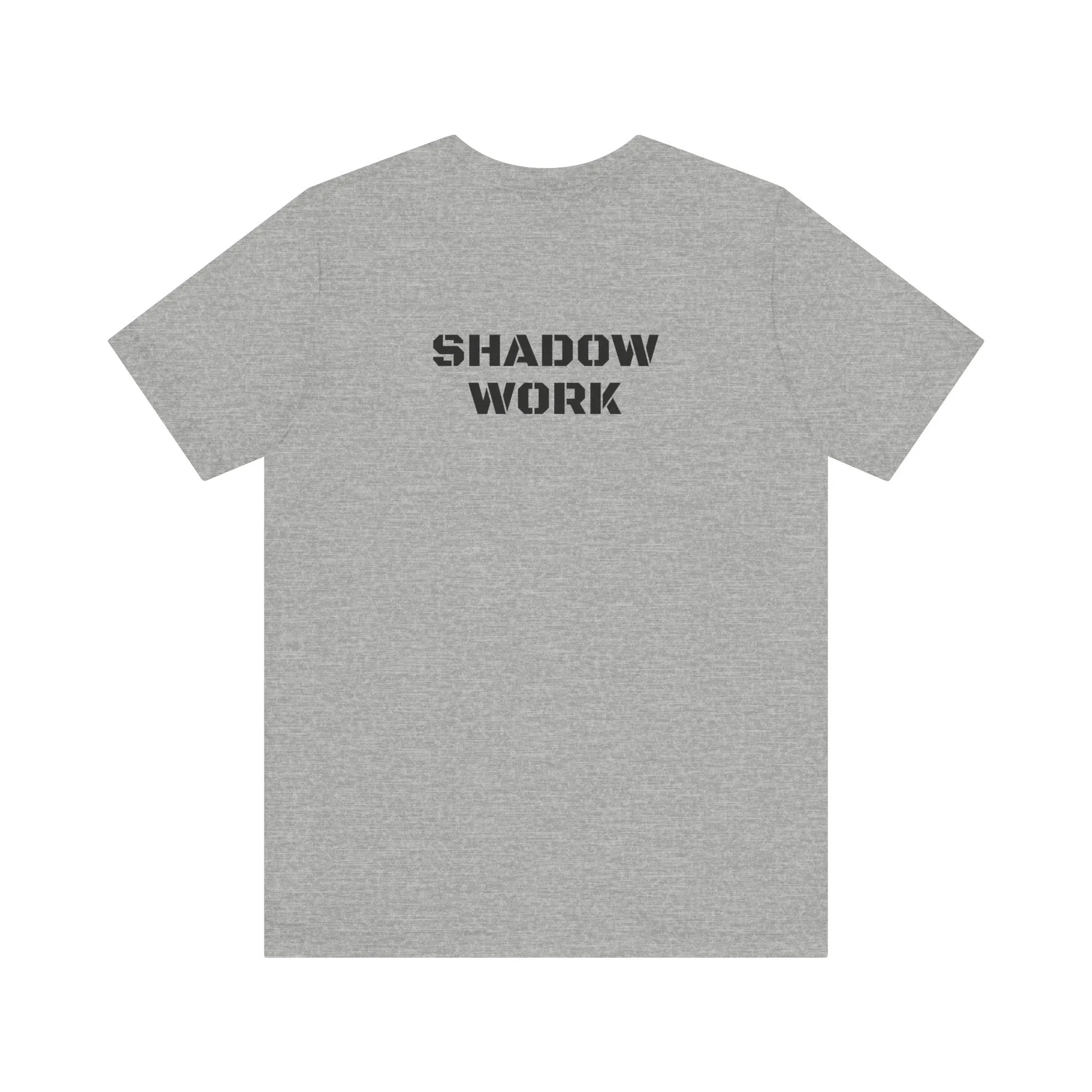 Inspirational Gym Shirts for Men - Motivation for Your Workout - SHADOW WORK - Back