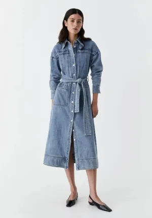 Isaac Denim Dress - Blue
