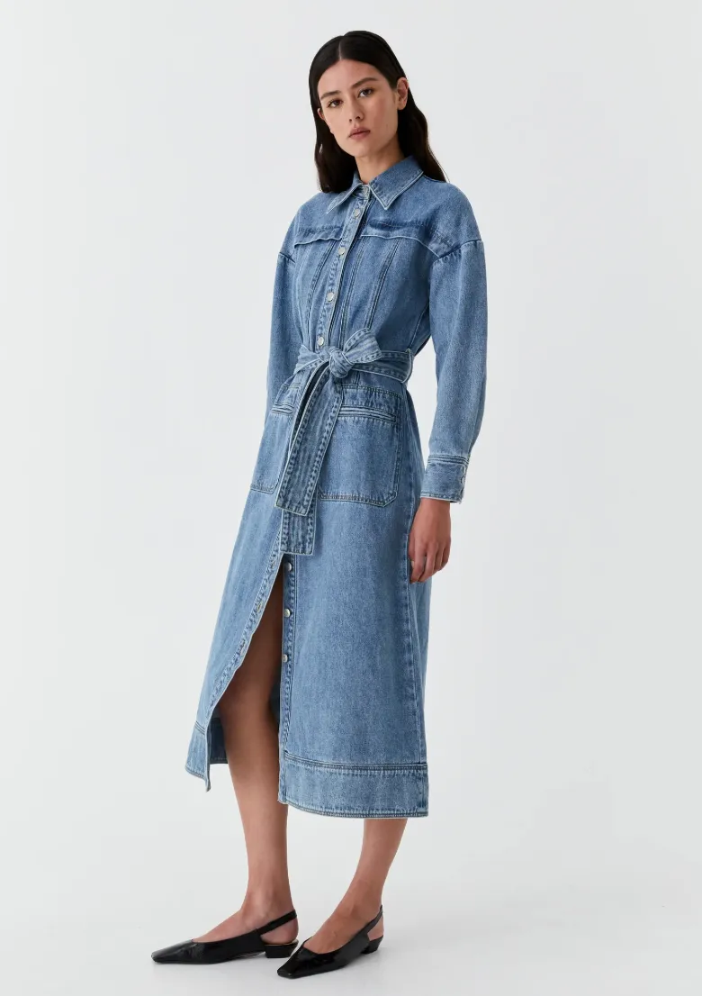 Isaac Denim Dress - Blue