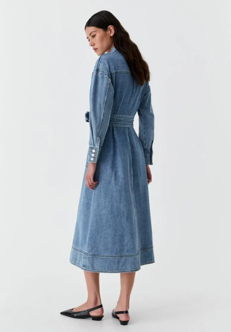 Isaac Denim Dress - Blue