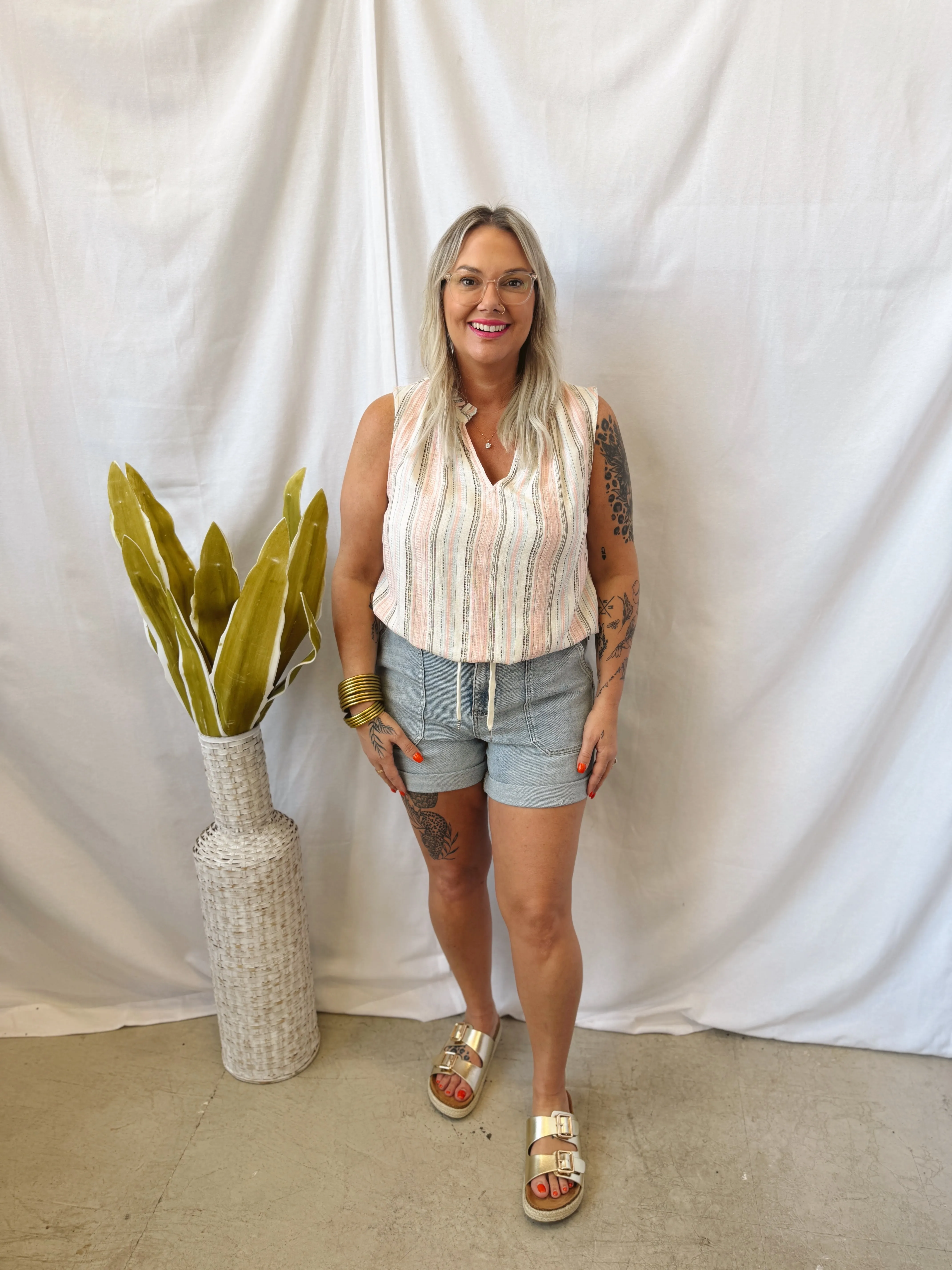 Judy Blue Light Wash Jogger Shorts