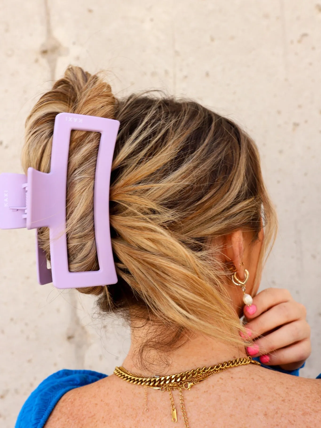 KAXI JUMBO RECTANGLE CLAWS (PLASTIC 10 COLORS)