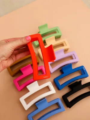 KAXI JUMBO RECTANGLE CLAWS (PLASTIC 10 COLORS)