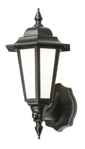 Knightsbridge LANT2 230V IP54 8W LED Wall Lantern with PIR - Black