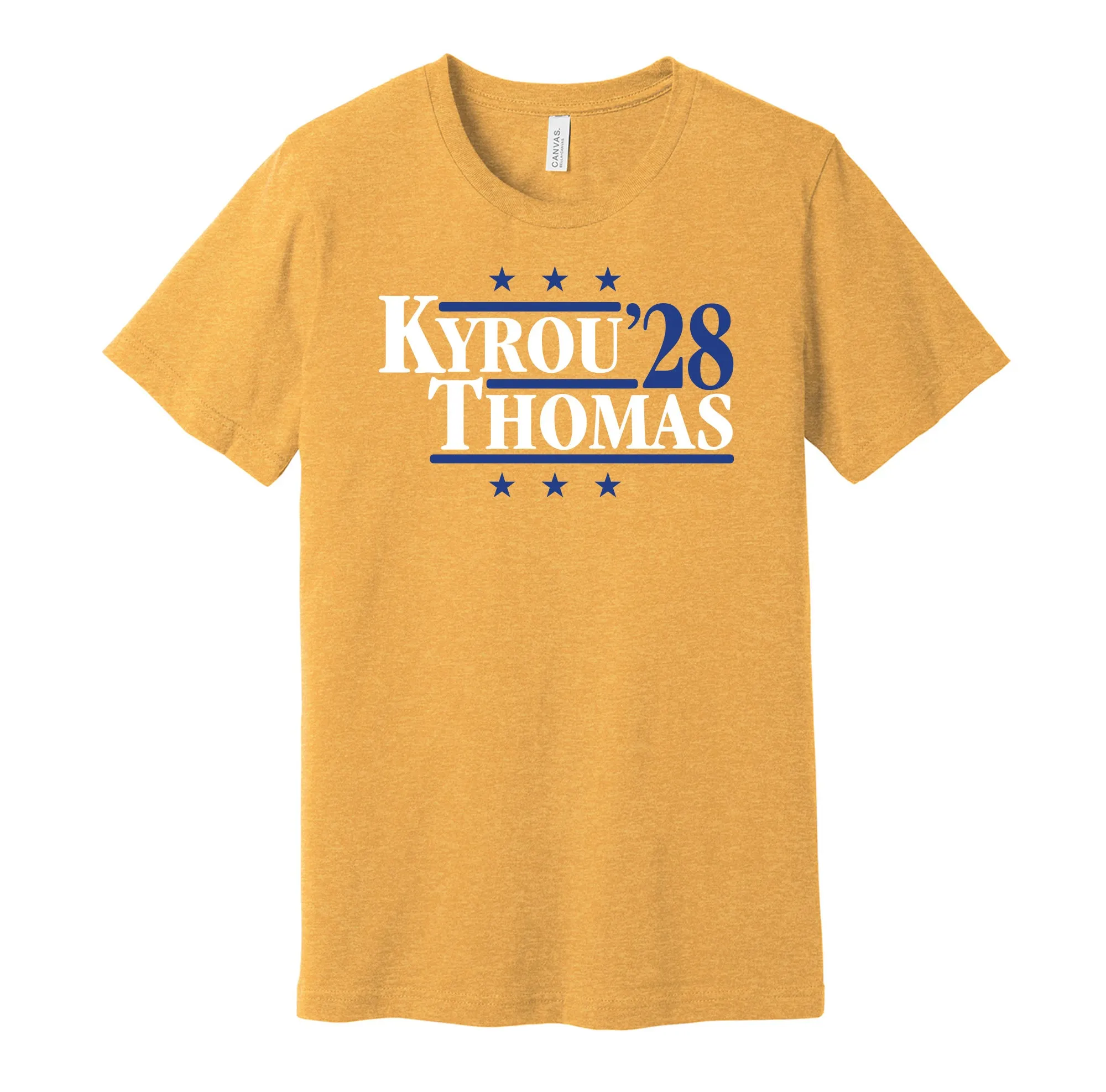 Kyrou & Thomas '28 - St Louis Hockey Legends Political Campaign Parody T-Shirt - Hyper Than Hype Shirts