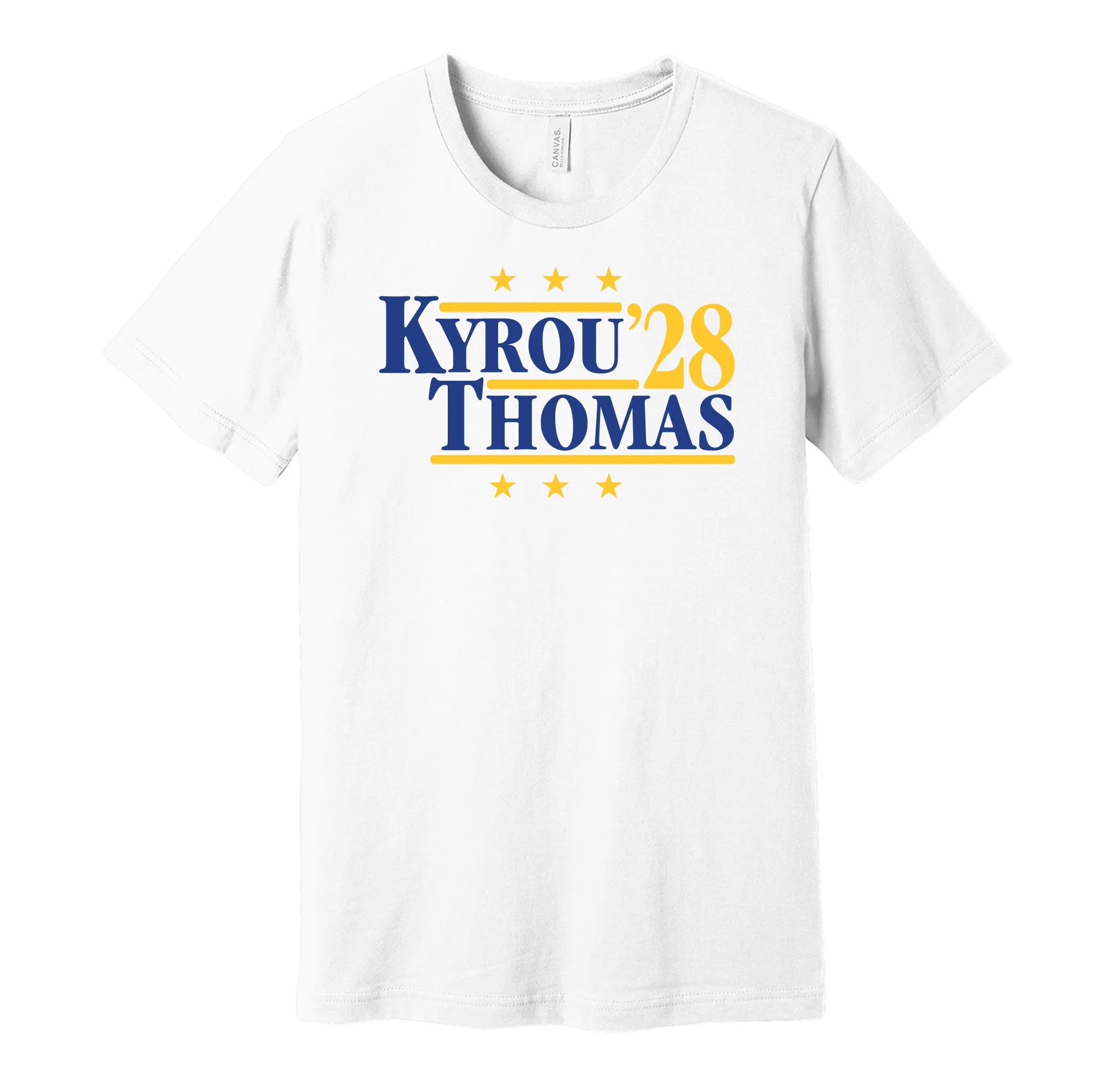 Kyrou & Thomas '28 - St Louis Hockey Legends Political Campaign Parody T-Shirt - Hyper Than Hype Shirts