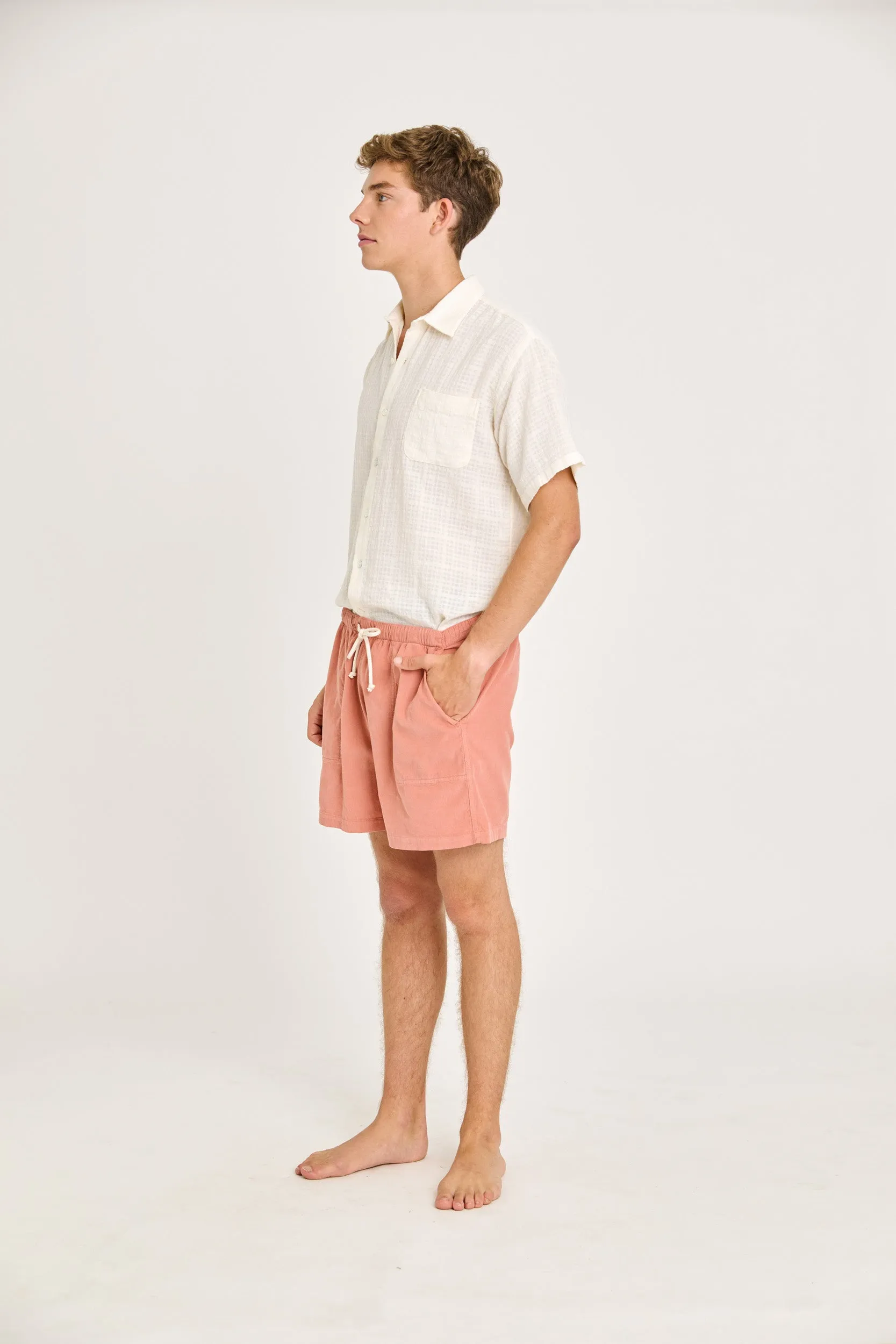 La Paz - Formigal Beach Shorts - Clay Baby Cord