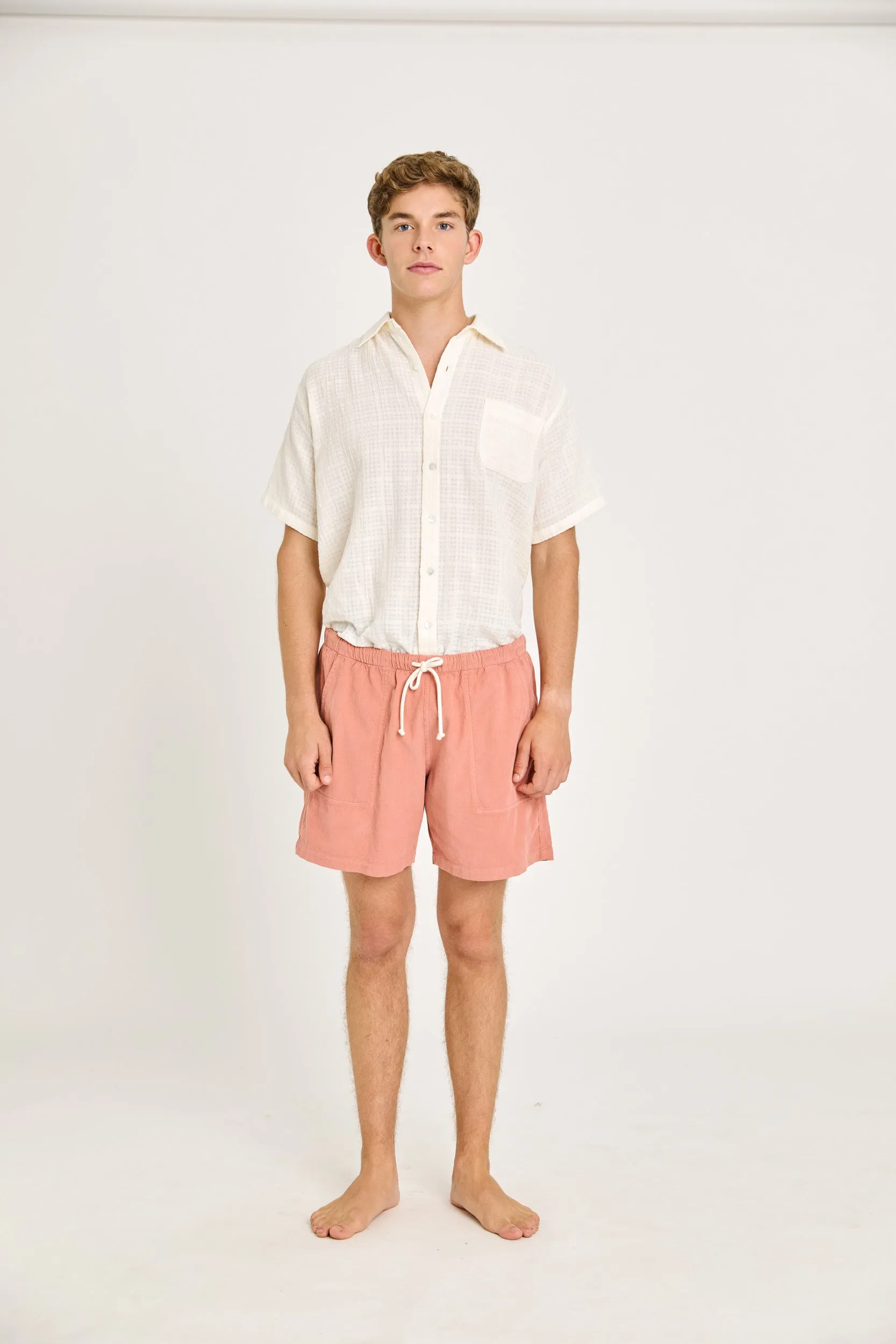 La Paz - Formigal Beach Shorts - Clay Baby Cord