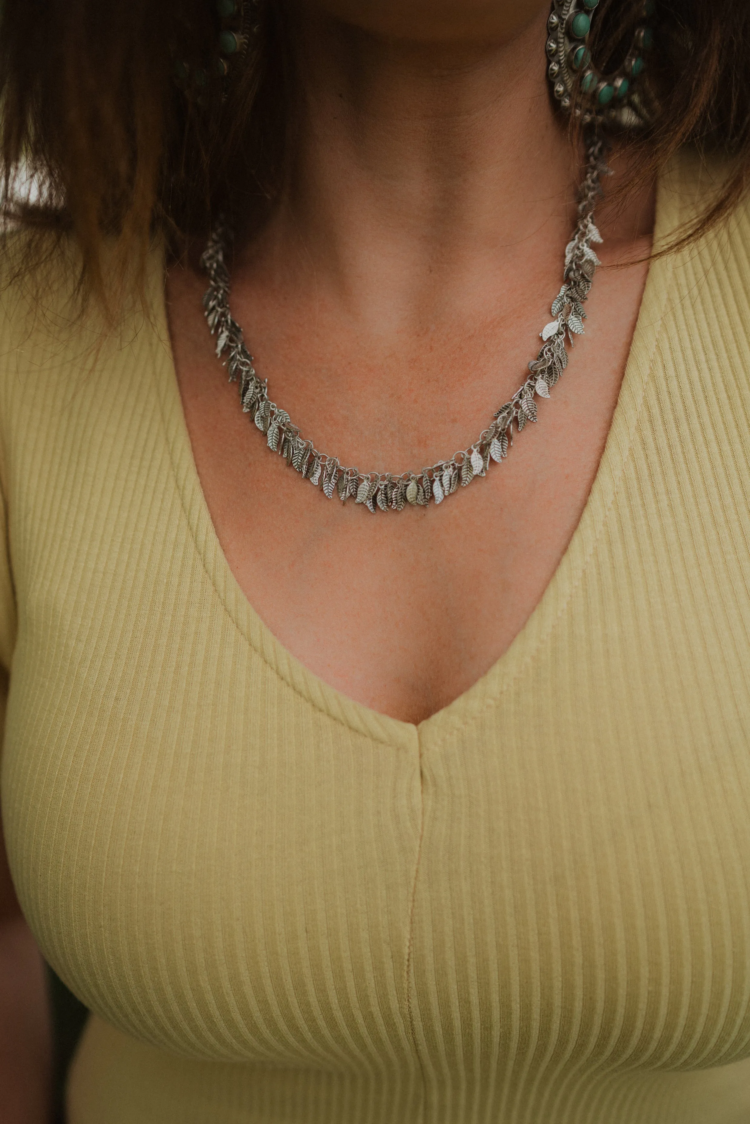 La Pluma Necklace | Silver
