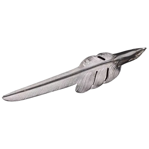 Larry Smith Goro Style Eagle Head Feather Pendant