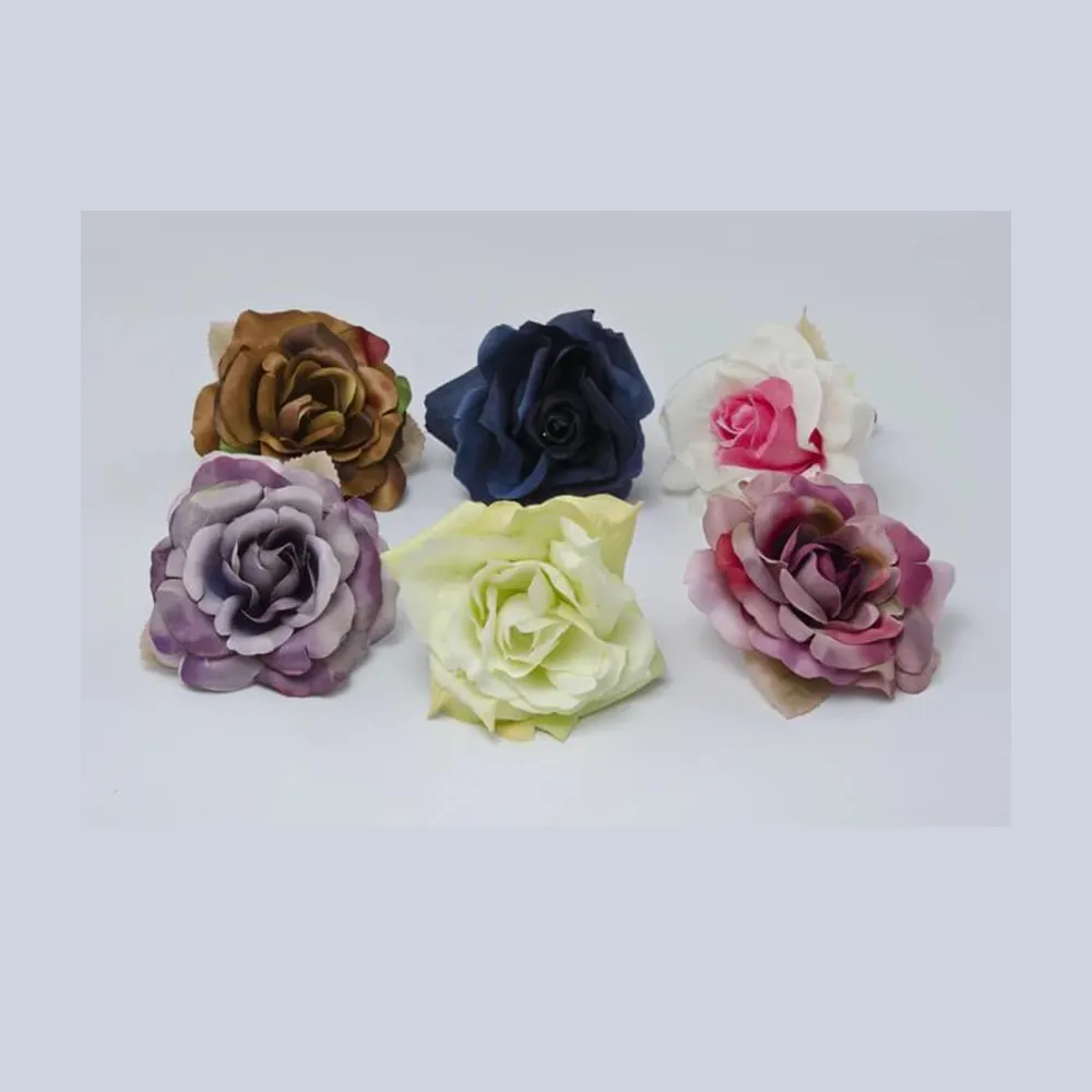Leilani - Bridal Ivory or White - Burgundy Flowers