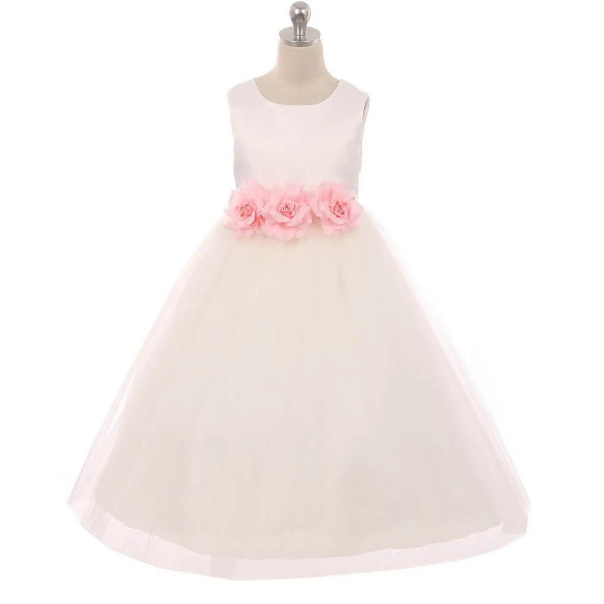 Leilani - Bridal Ivory or White - Burgundy Flowers