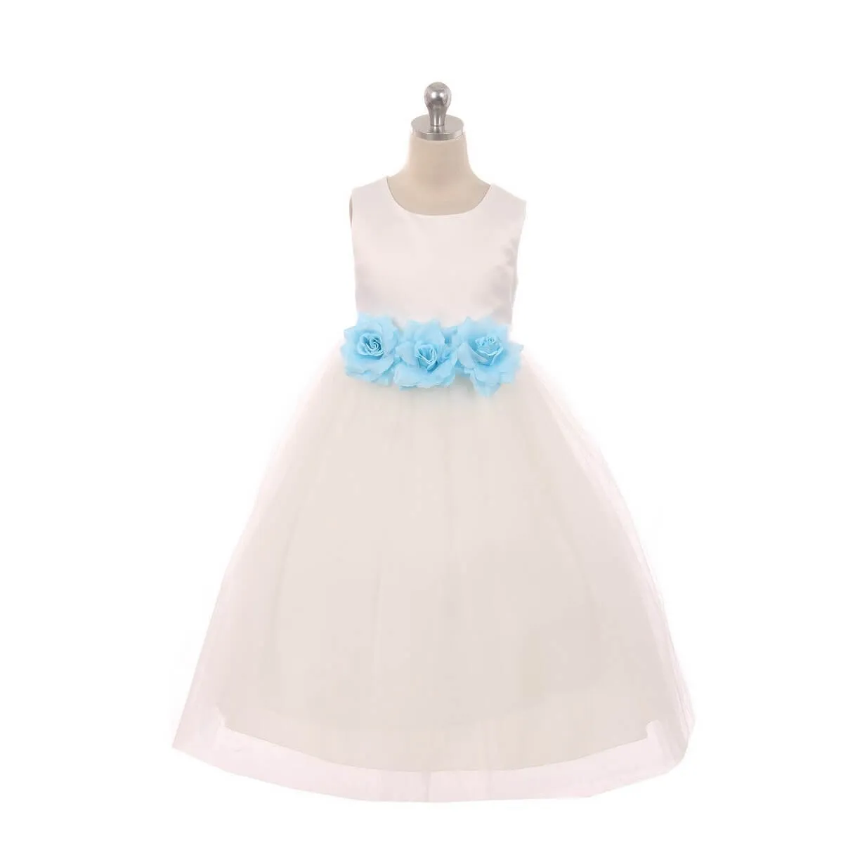 Leilani - Bridal Ivory or White - Burgundy Flowers