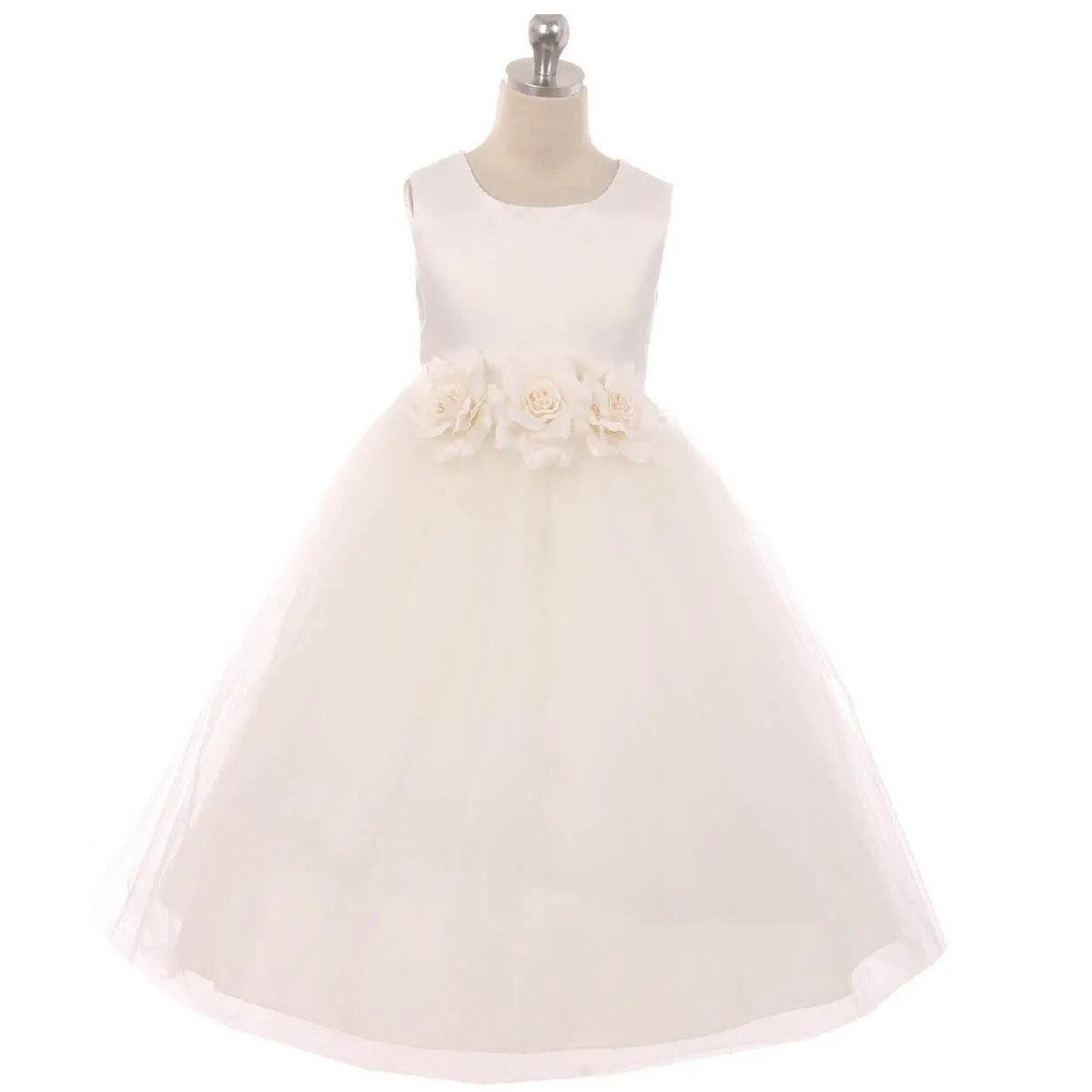Leilani - Bridal Ivory or White - Burgundy Flowers