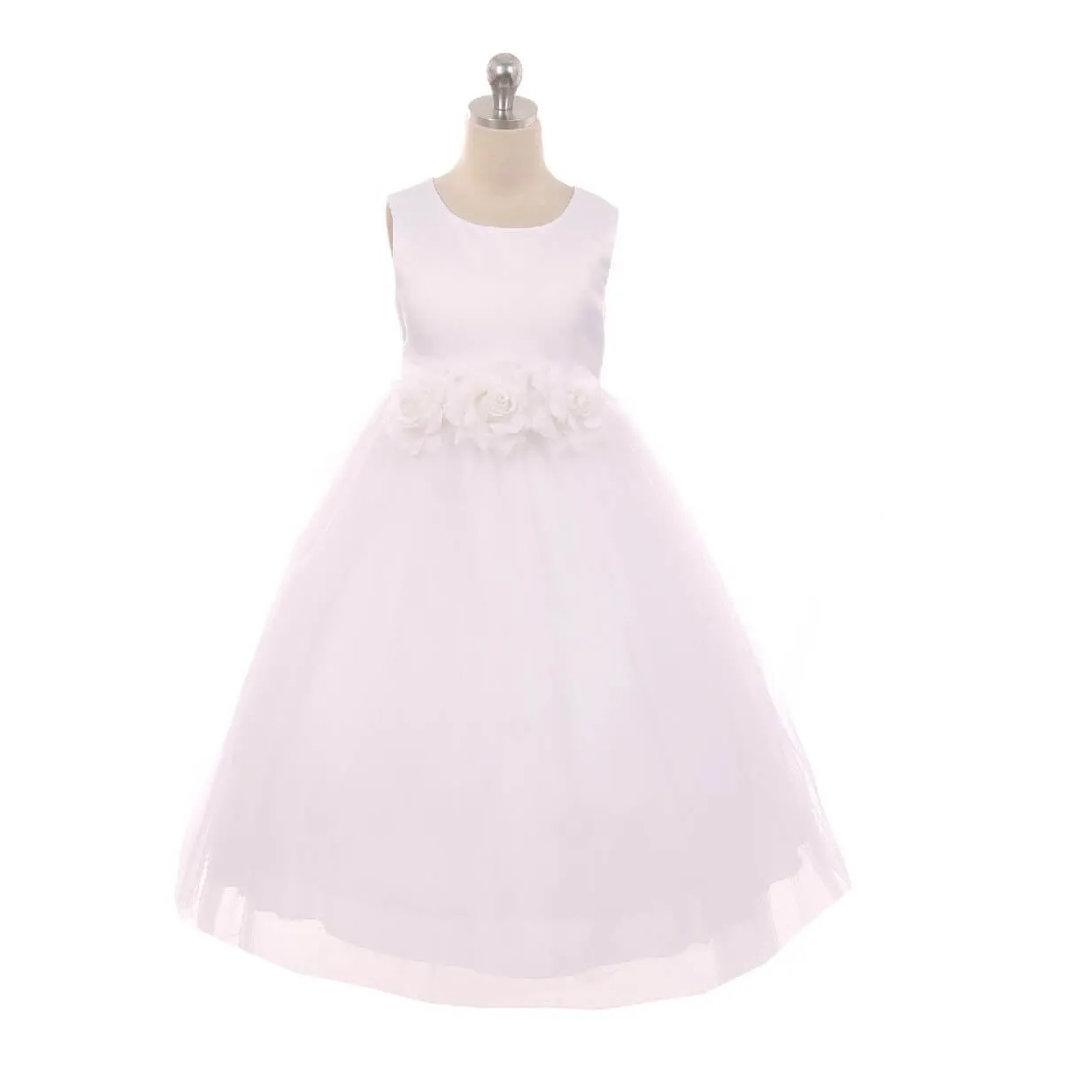 Leilani - Bridal Ivory or White - Burgundy Flowers