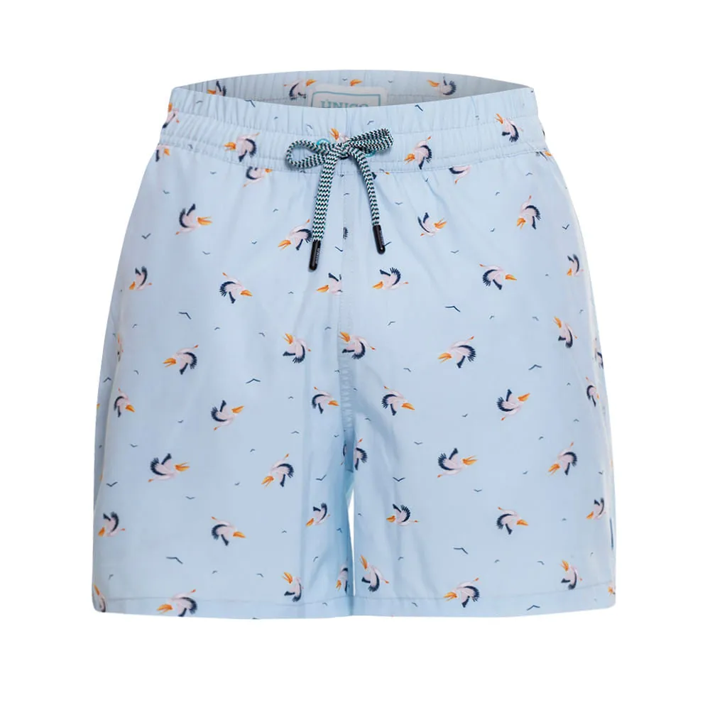 LIGHT BLUE PELICAN CHILDREN'S HALF SHORTS