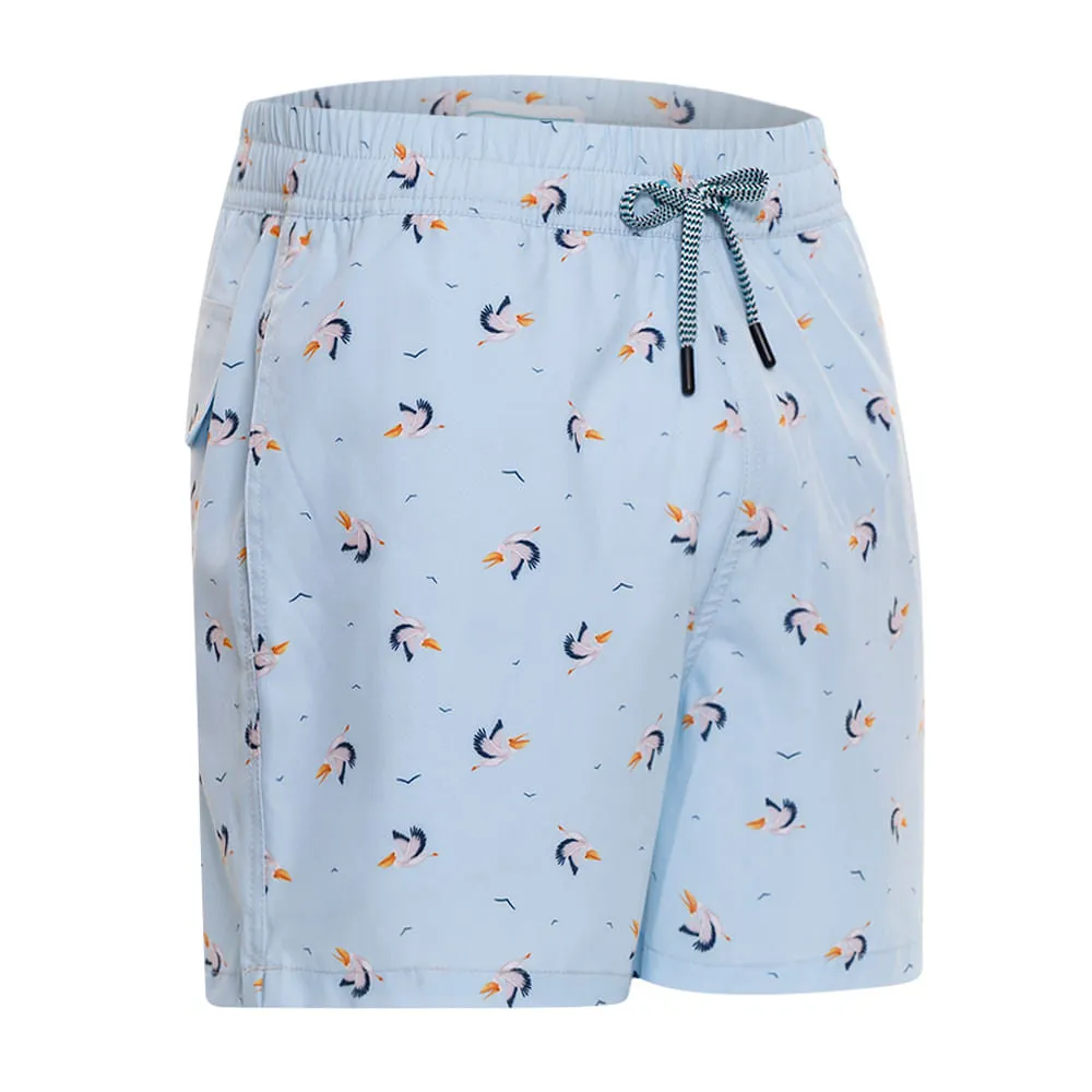 LIGHT BLUE PELICAN CHILDREN'S HALF SHORTS