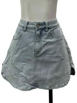 Light Washed Mini Skort