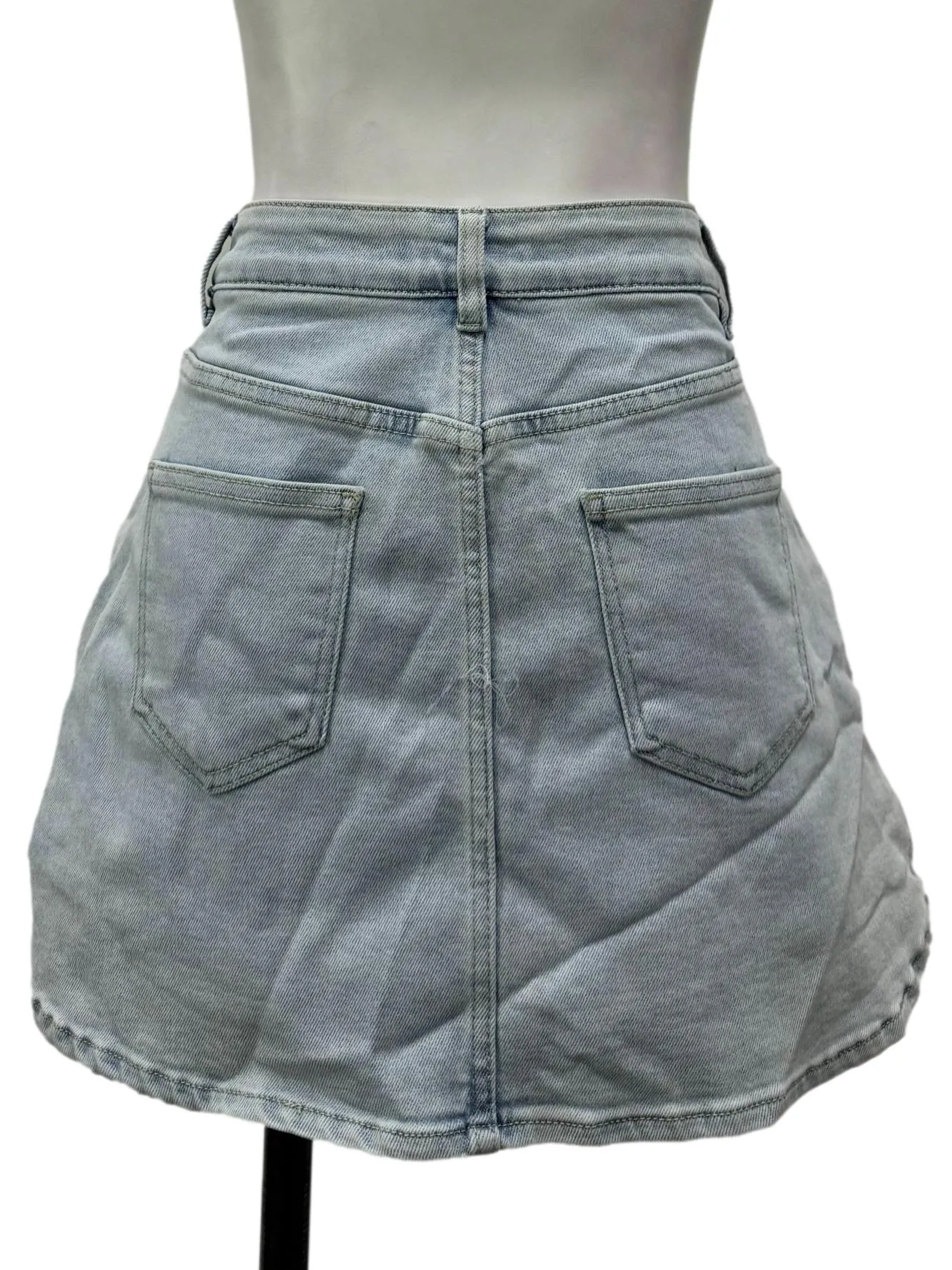 Light Washed Mini Skort
