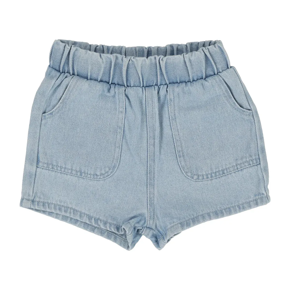 Lil Legs Pull On Shorts - Light Wash (Lightweight Denim Collection)