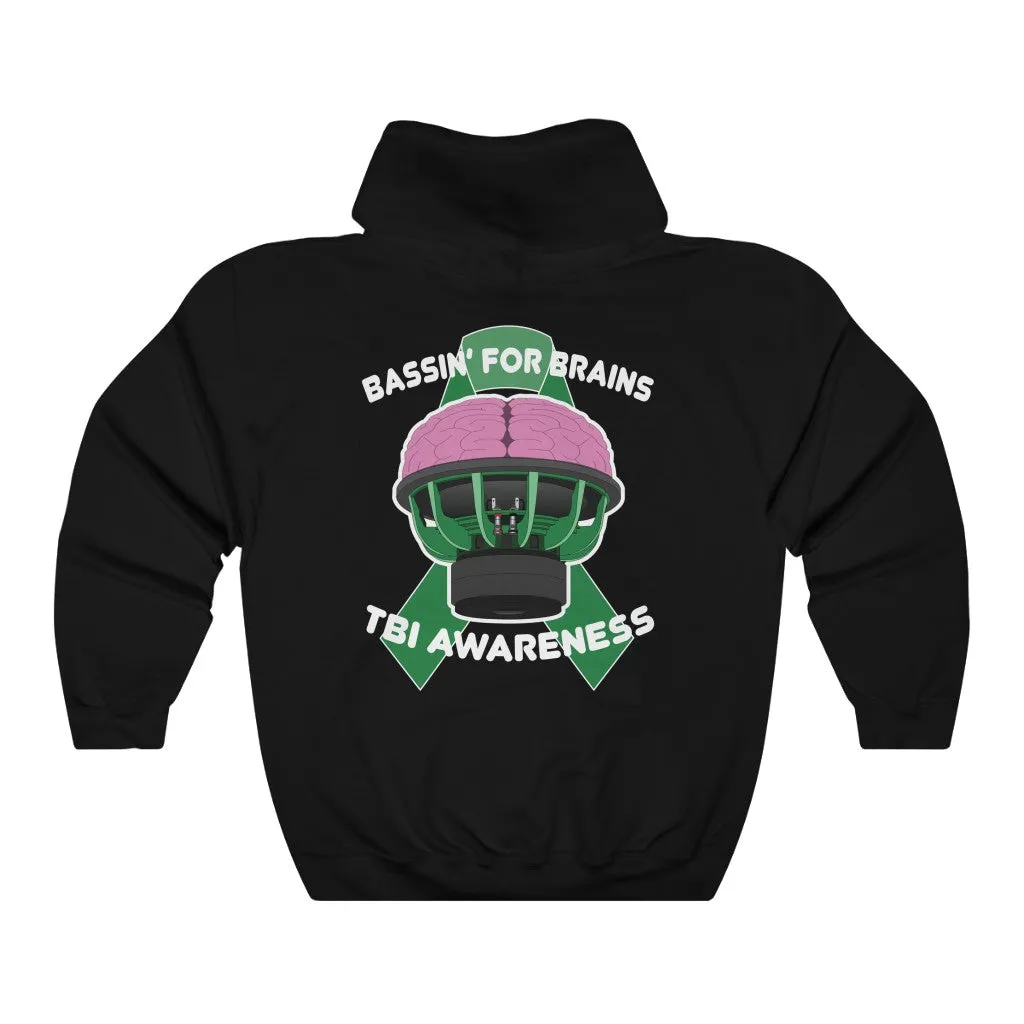Limited Edition Bassin' For Brains TBI Awareness Hoodie