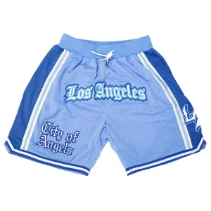 LOS ANGELES CITY OF ANGELS BASKETBALL SHORTS (LIGHT BLUE)
