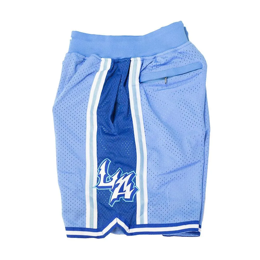 LOS ANGELES CITY OF ANGELS BASKETBALL SHORTS (LIGHT BLUE)