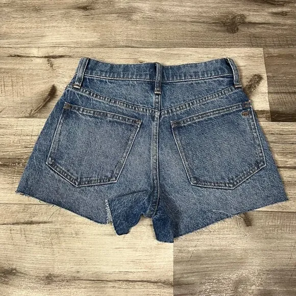 Madewell High Rise Cutoff The Perfect Jean Short Blue NWT Women’s Size 23