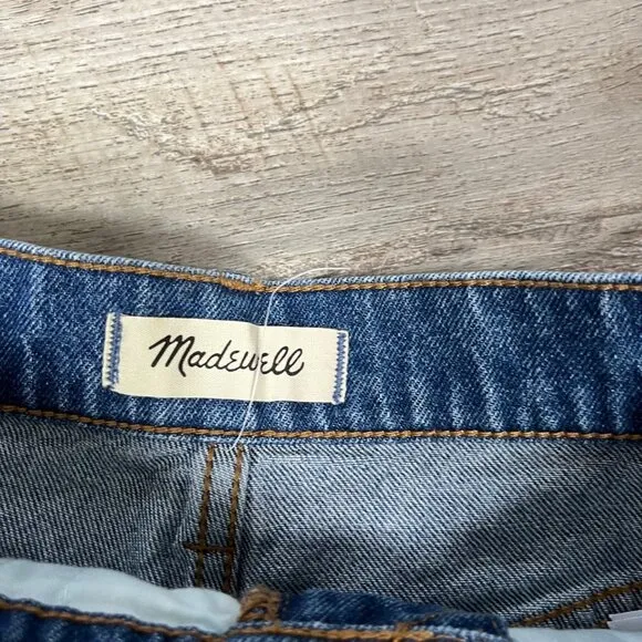 Madewell High Rise Cutoff The Perfect Jean Short Blue NWT Women’s Size 23